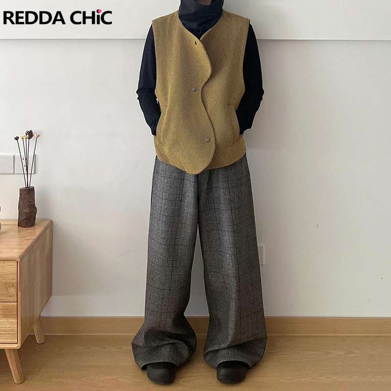 Dress Pant Flat Front - REDDACHiC, traje de tartán con parte