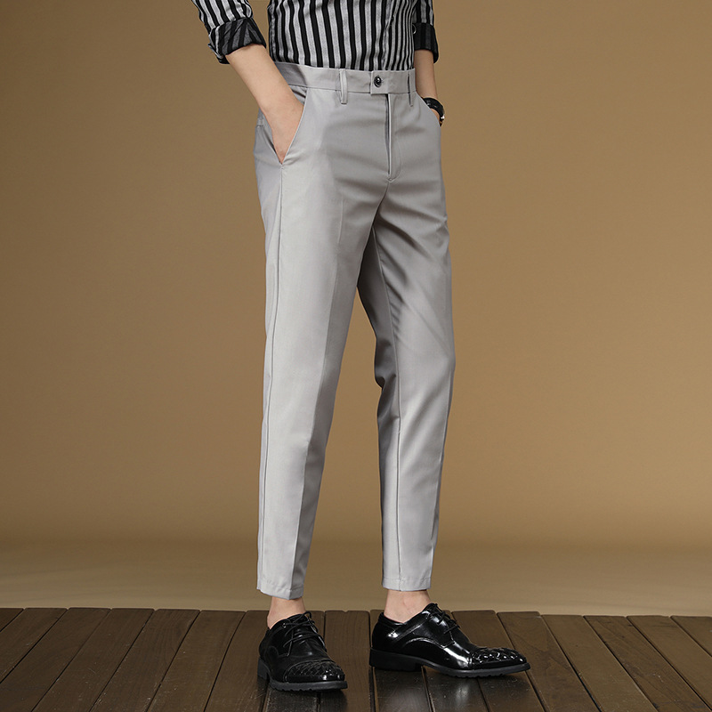 Men Formal Wear Dress - Pantalones de traje de verano para