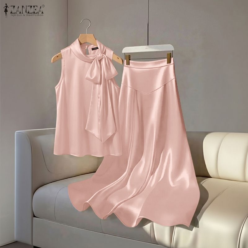 Satin Bow Tie - Conjunto de dos piezas de satén