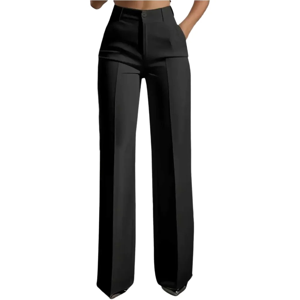 Dress Pant Flat Front - Pantalones de Vestir de Pierna Ancha