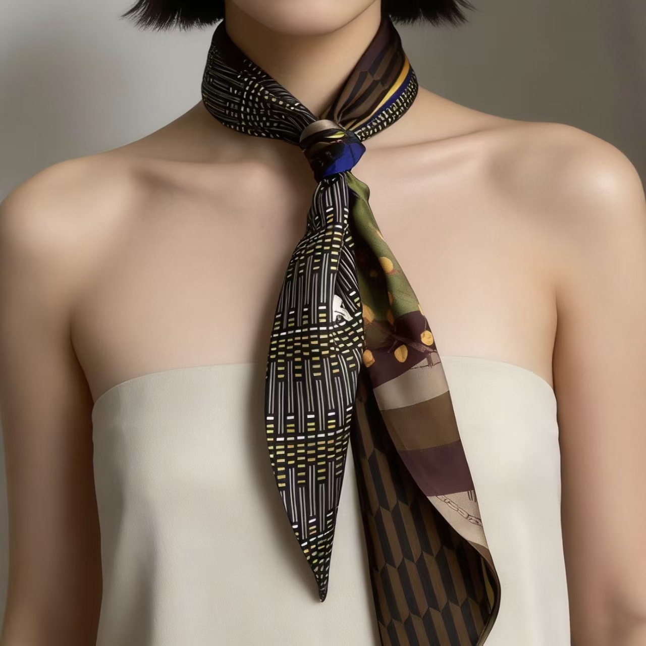 Pañuelo de seda de lujo con es - Silk Tie Woven reseña y precio