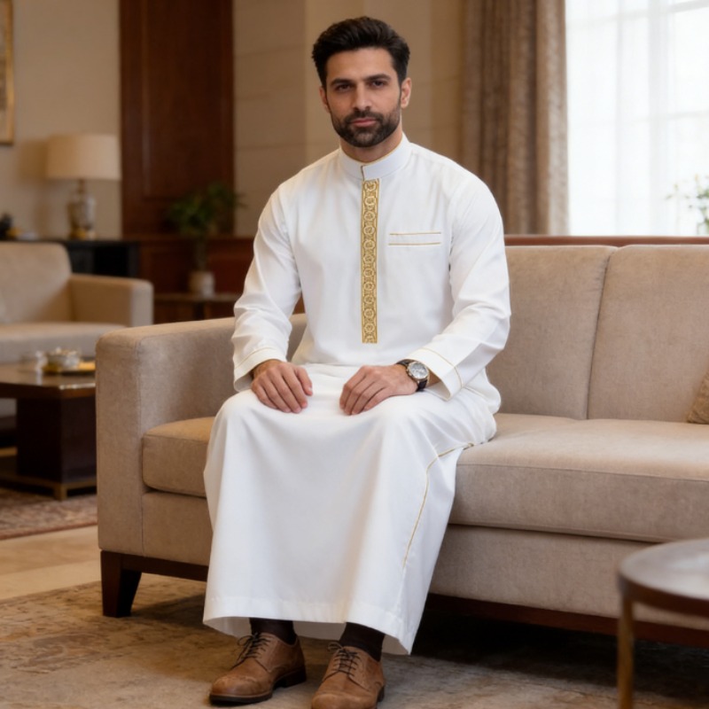 Túnica Árabe para Hombre, Bord - Arabic Formal Wear Men reseña y precio