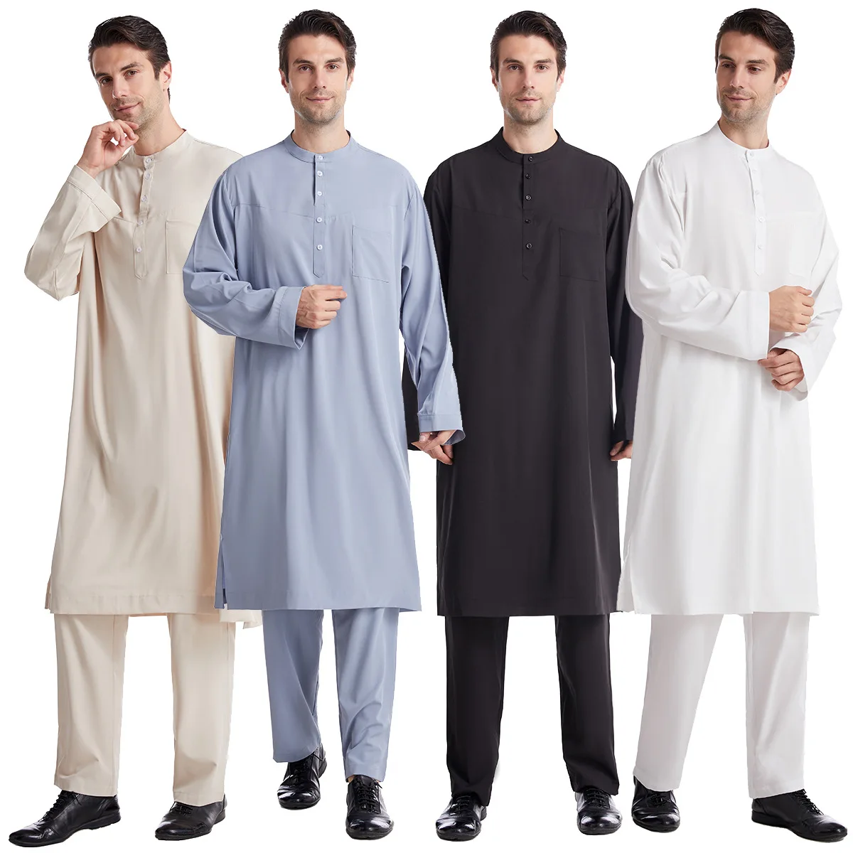 Hombres musulmanes Jubba Thobe - Arabic Formal Wear Men reseña y precio