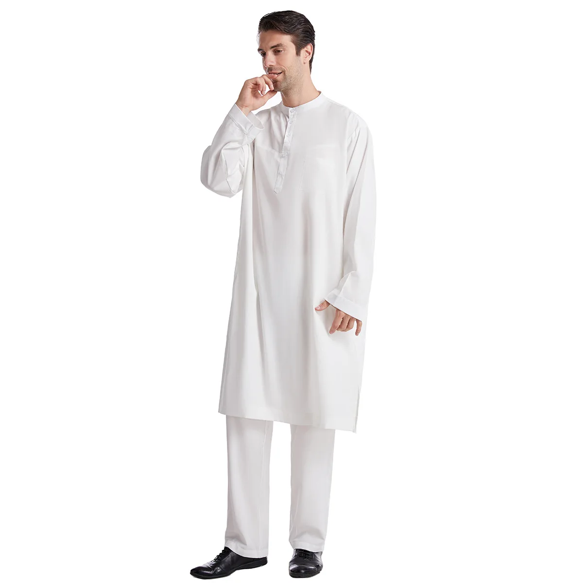 Hombres musulmanes Jubba Thobe - Arabic Formal Wear Men reseña y precio