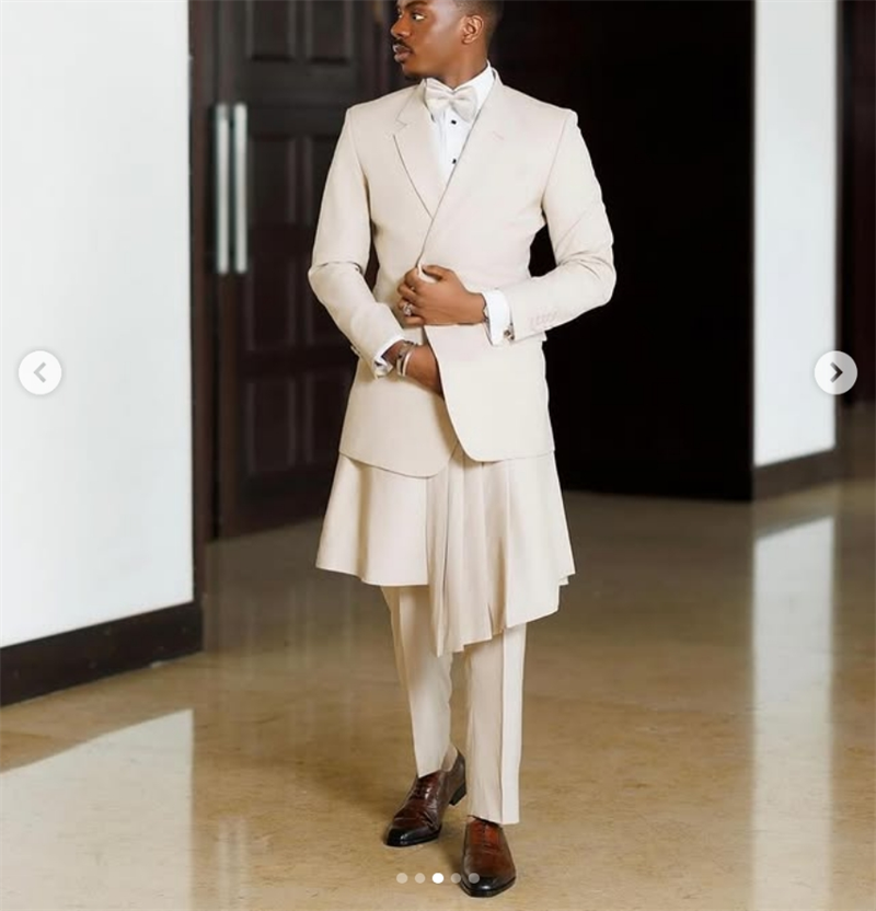 Conjunto de traje Beige para h - Arabic Formal Wear Men reseña y precio