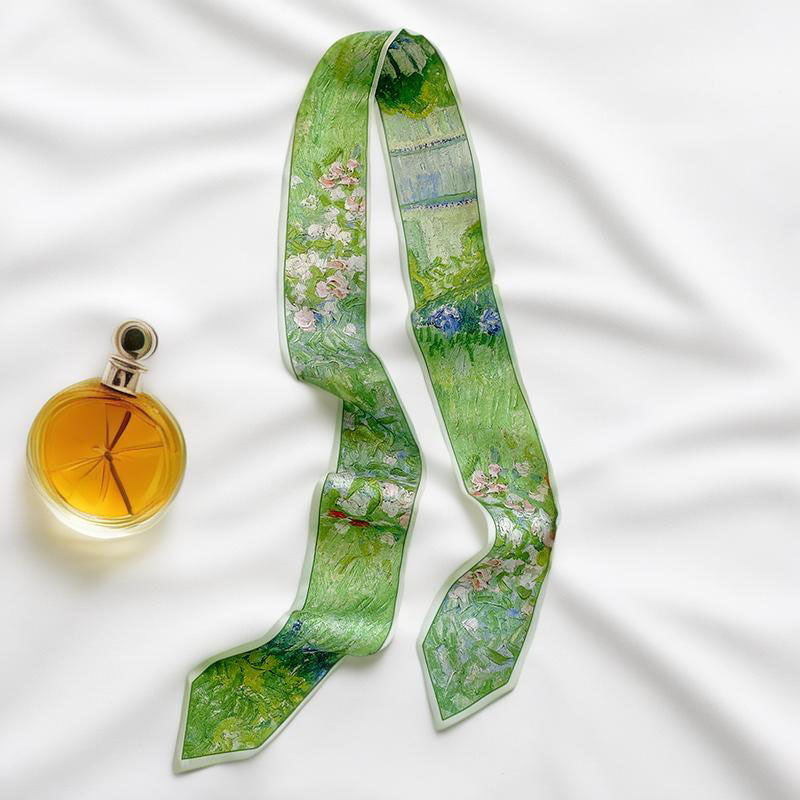Pañuelo largo estampado para e - Silk Tie Woven reseña y precio