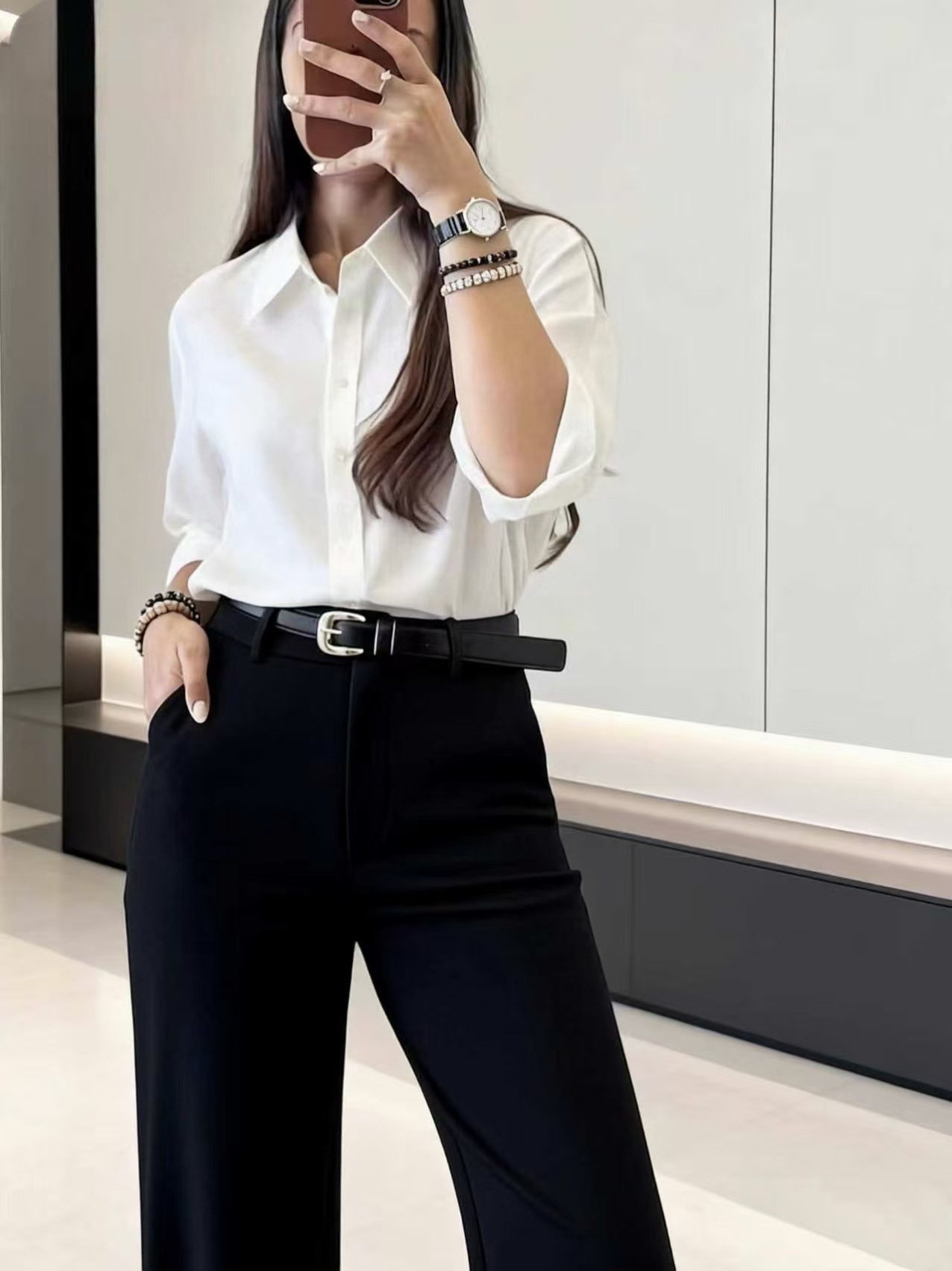 Pantalones Palazzo de Cintura  - Dress Pant Flat Front reseña y precio