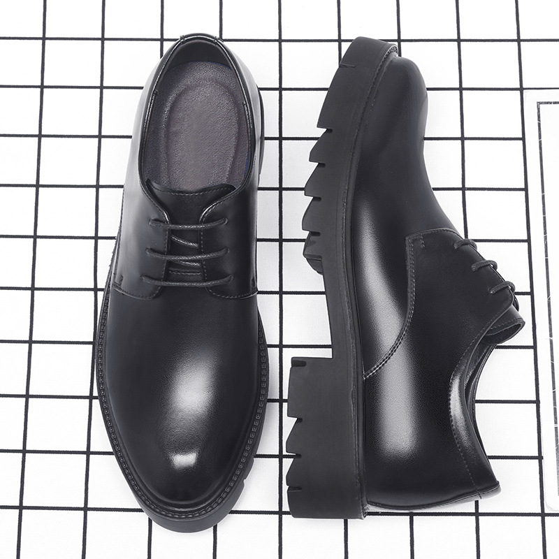 Zapatos de vestir de cuero neg - Men Formal Wear Dress reseña y precio