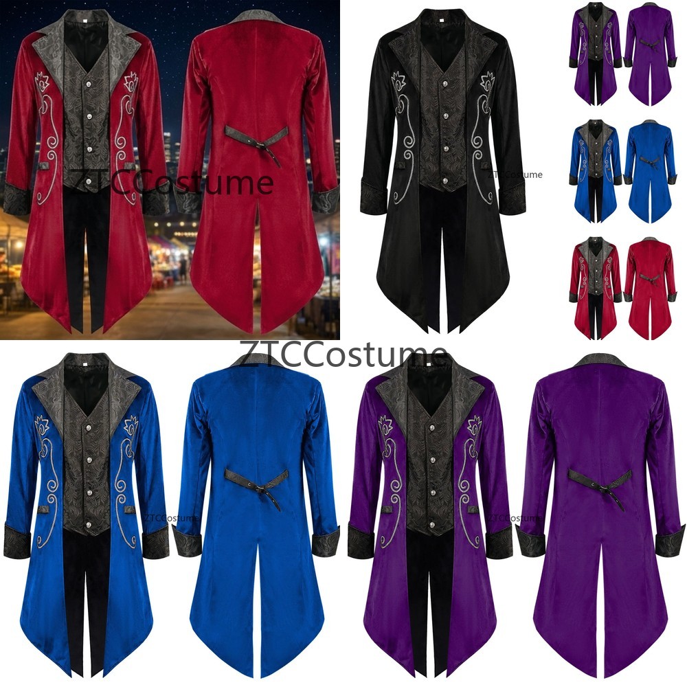Traje de Cosplay Medieval Stea - Historical Men'S Formal Wear reseña y precio